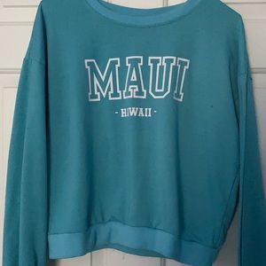 Blue VSCO sweatshirt for women
